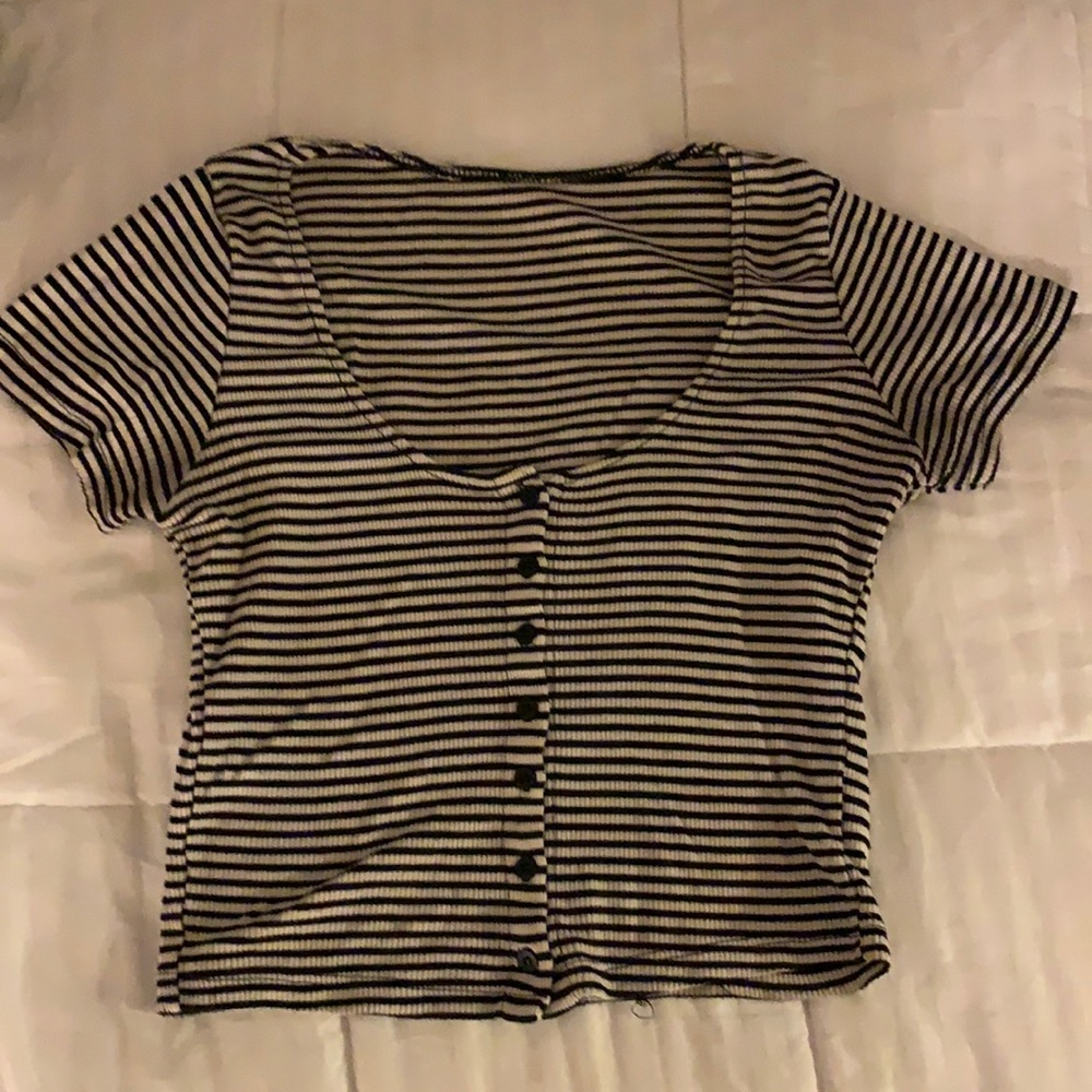 Brandy Melville striped crop top